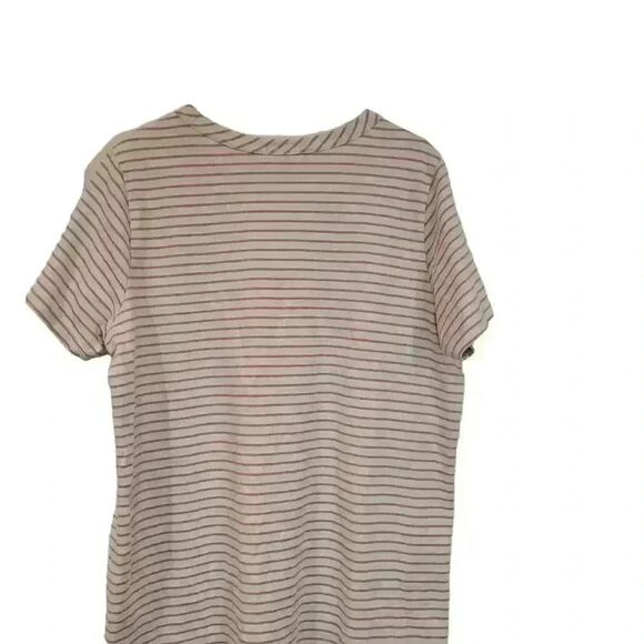 Buffalo David Bitton Women's Ivory/Rose Cotton/Poly Knit T-Shirt Dress - Picture 6 of 10